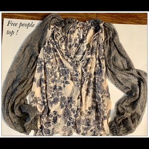 Free people top , with tassel